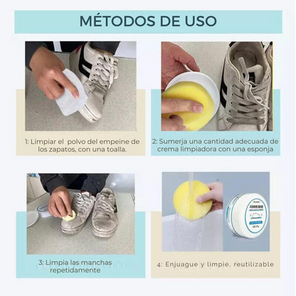 Crema Limpiadora de Zapatillas Blancas+envío gratis