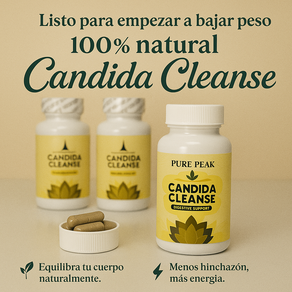 Candida Cleanse™ Alivio de la hinchazón y malestar digestivo 😍