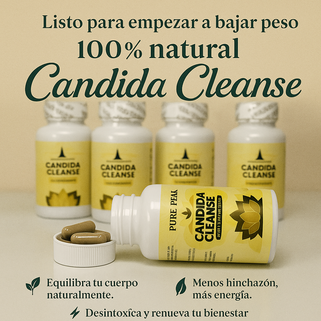 Candida Cleanse™ Alivio de la hinchazón y malestar digestivo 😍