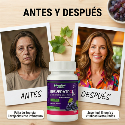 RESVERATROL® -Recupera tu Juventud y Salud 100% NATURAL